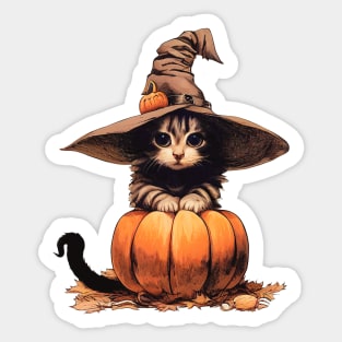 Halloween Kitty Sticker